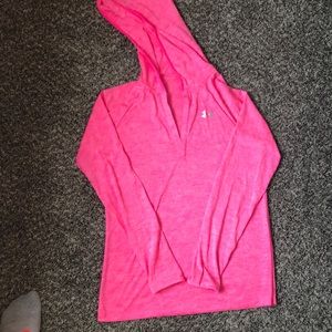 Dry fit Under armour hooded shirt.